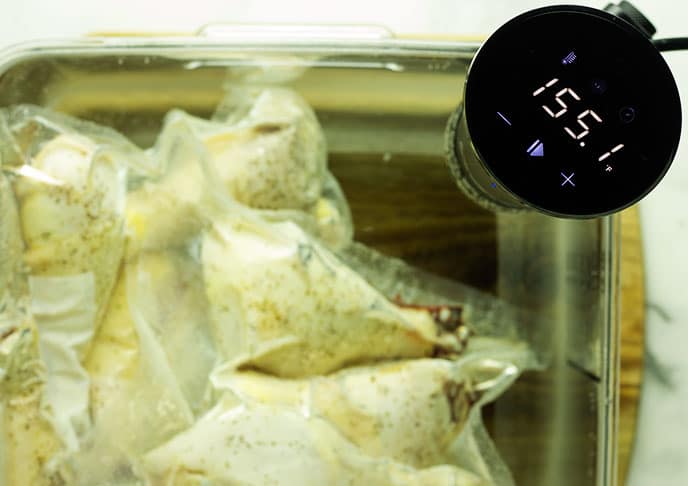 sous vide fried chicken temperature