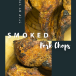 smoked pork chops image for pinterest