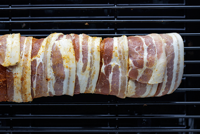 bacon wrapped pork tenderloin electric smoker