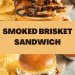 smoked brisket sandwich pinterest image 1