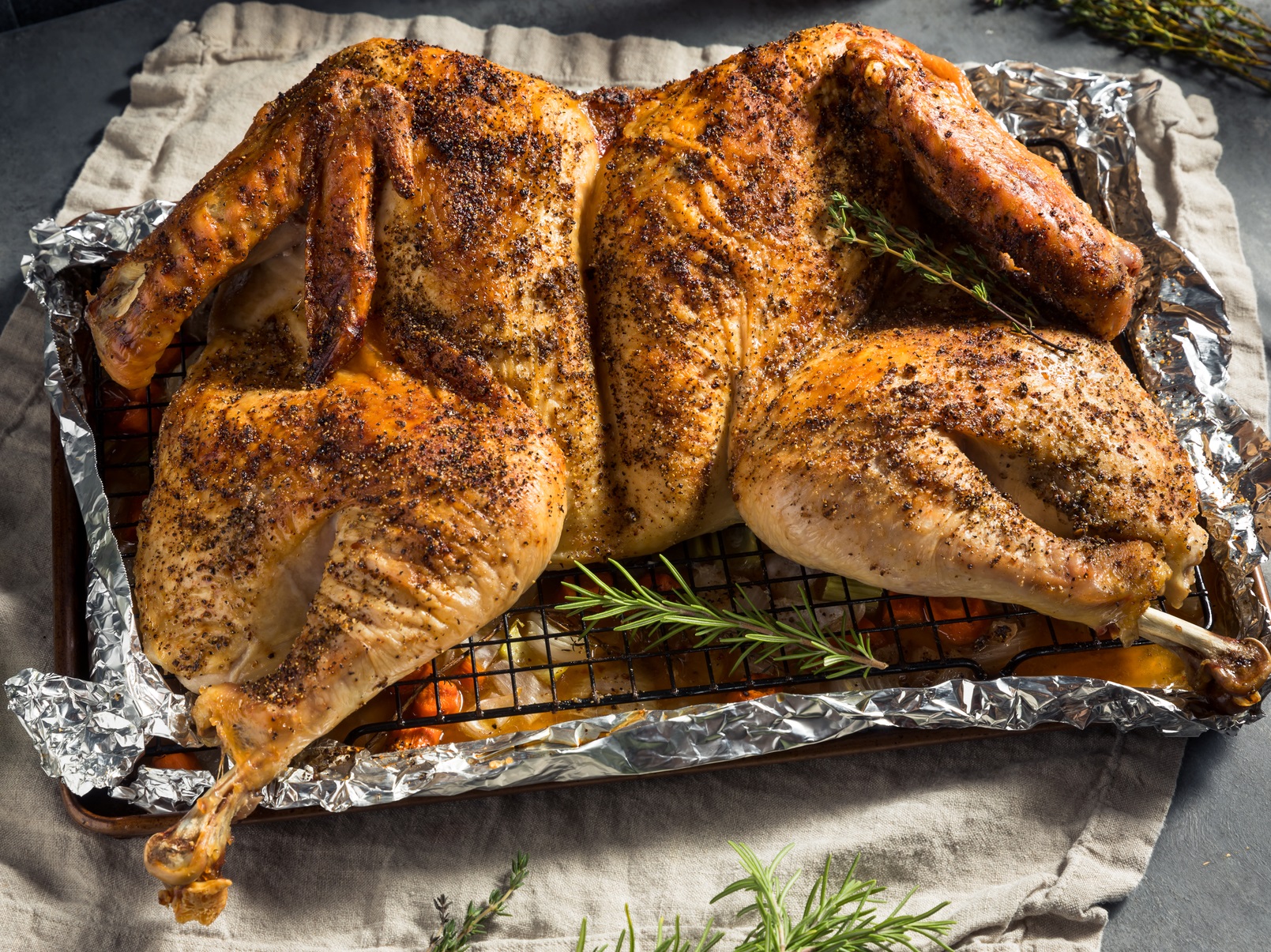 spatchcock turkey on pellet grill