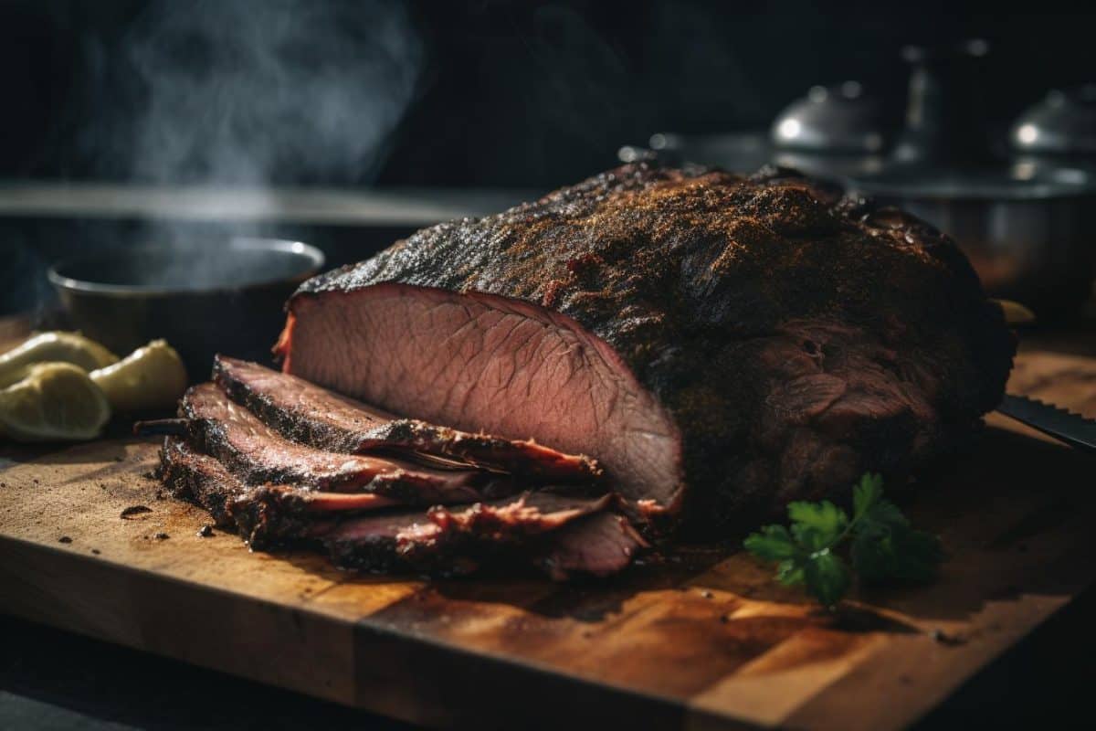 Big Green Egg Smoked Brisket