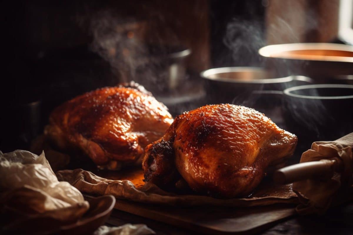 Big Green Egg Smoked Chicken Thighs