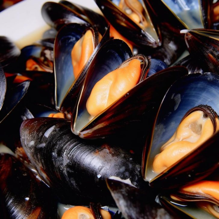 smoked mussels