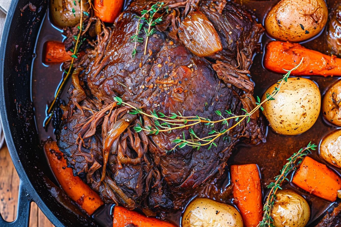 dutch oven top round roast recipe