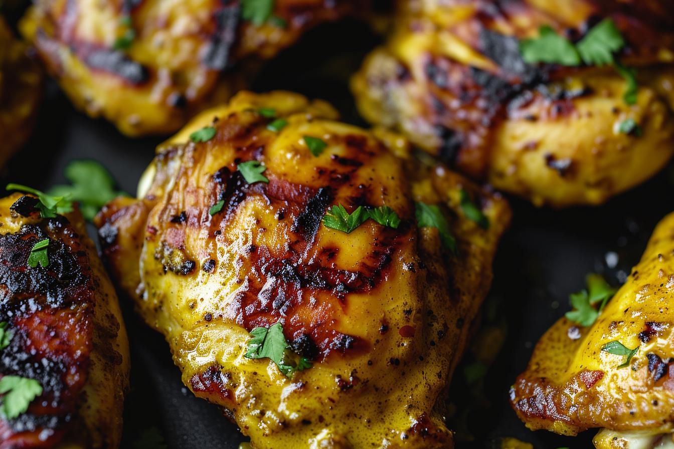 grilled curry chicken thighs recipe