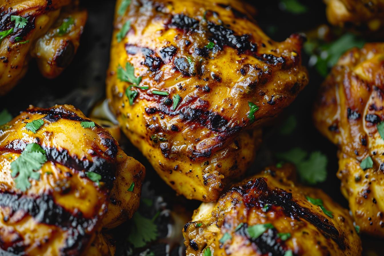 grilled curry chicken thighs