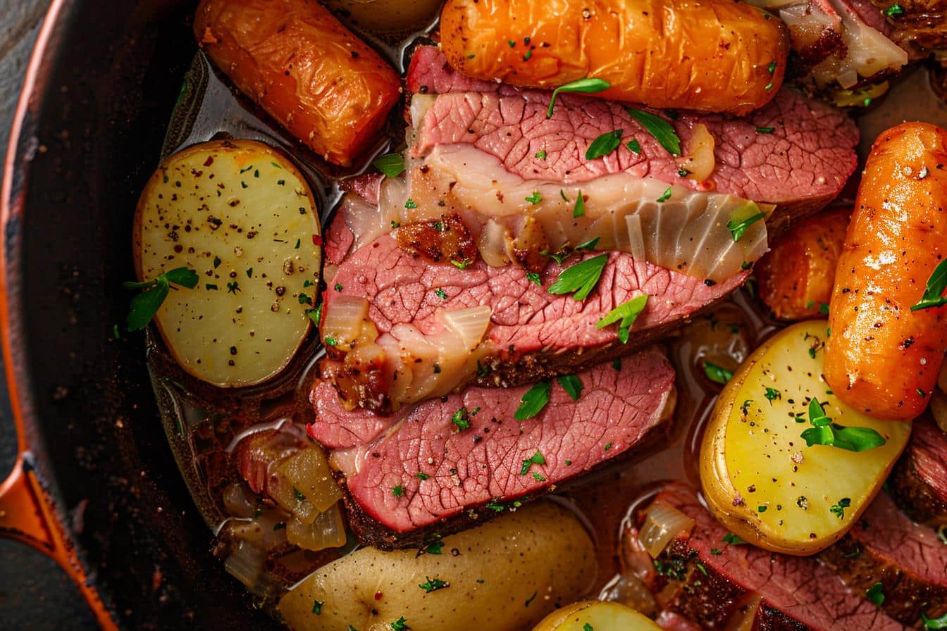 dutch oven corned beef in oven