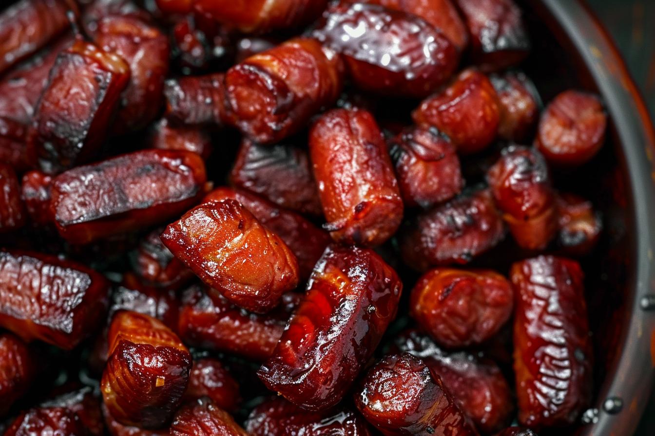 smoked hot dog burnt ends