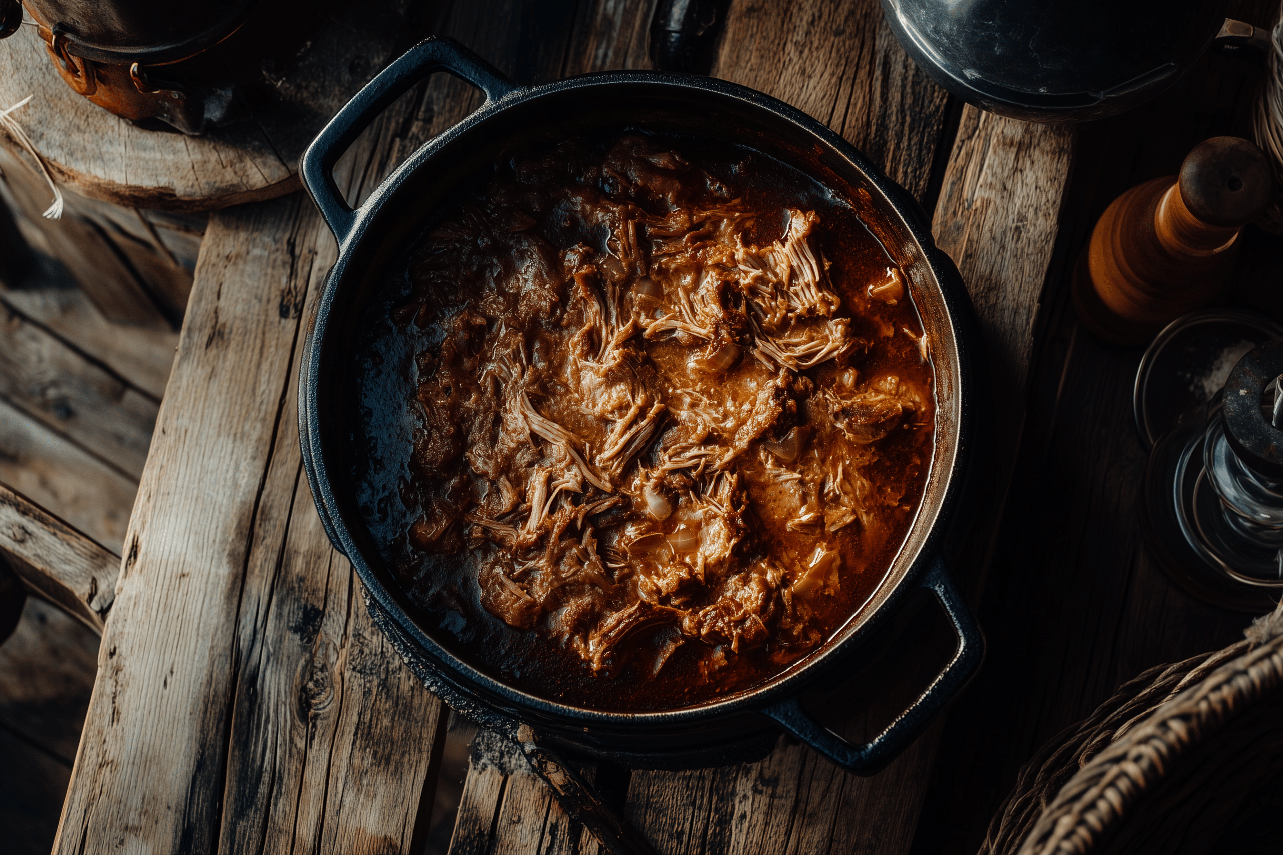 bbq pulled pork in dutch oven