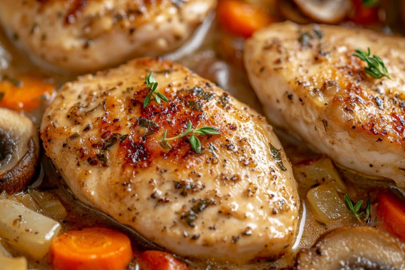 dutch oven chicken breast and vegetables