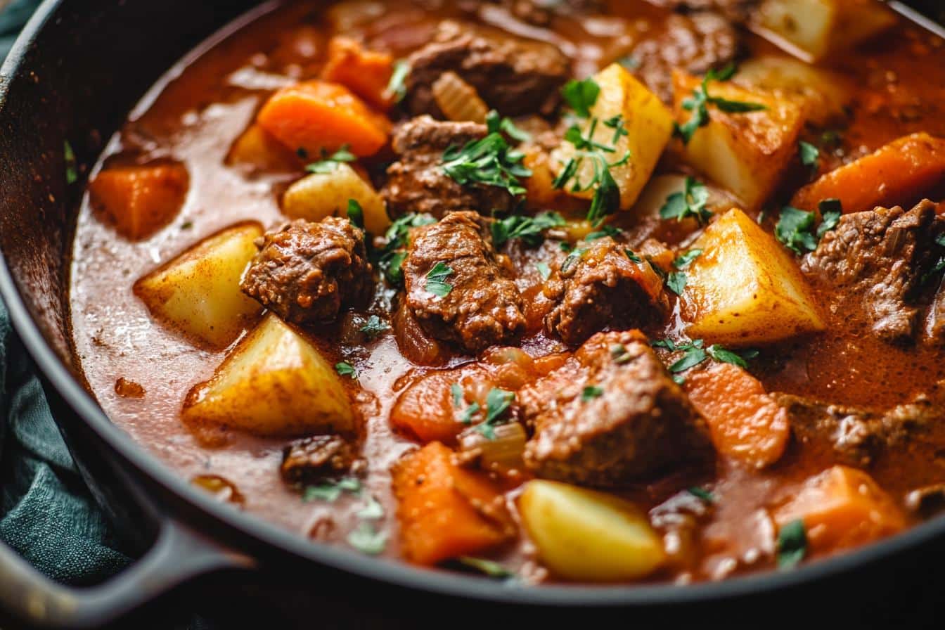 Dutch oven hungarian goulash