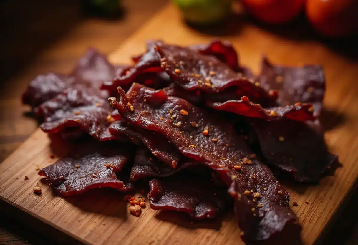homemade habanero beef jerky