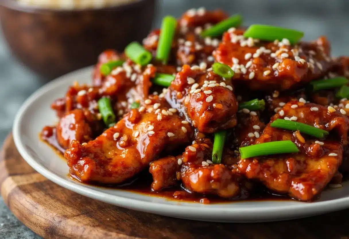 slow cooker mongolian pork