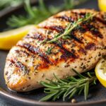 grilled chicken breasts with lemon and thyme