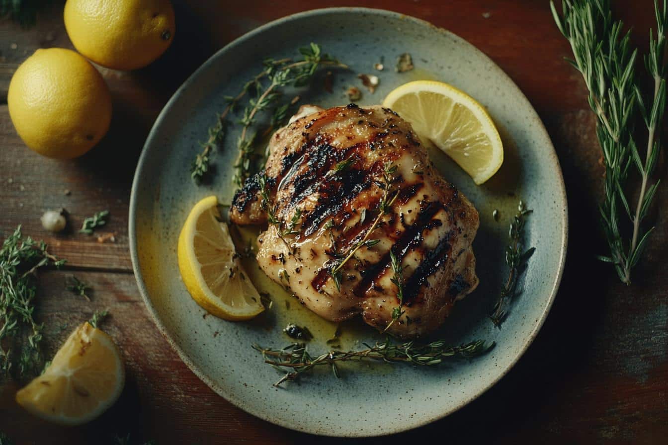 lemon and thyme grilled chicken breasts