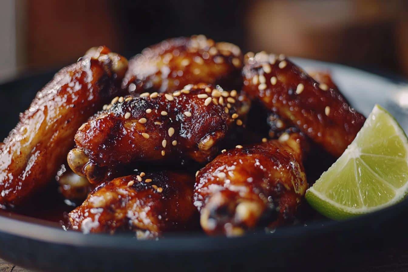 spicy apricot wings