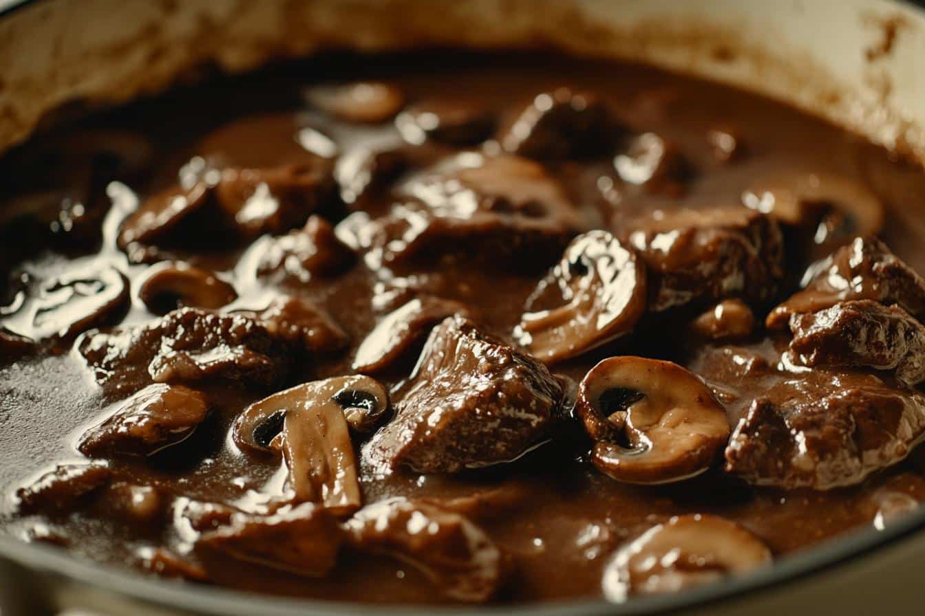 dutch oven beef stew with mushrooms