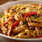 Blackstone chicken lo mein