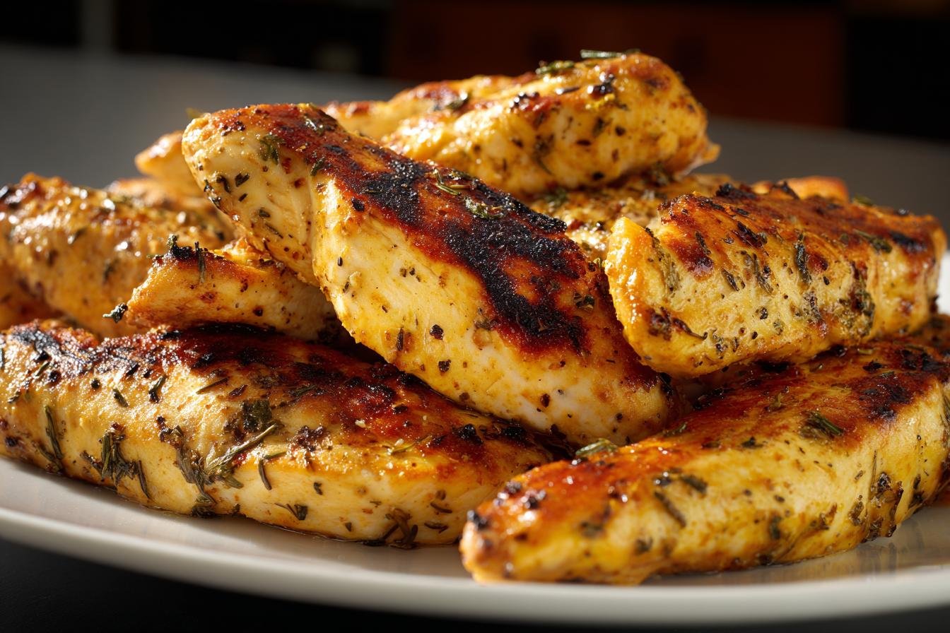 chicken tenders on Blackstone