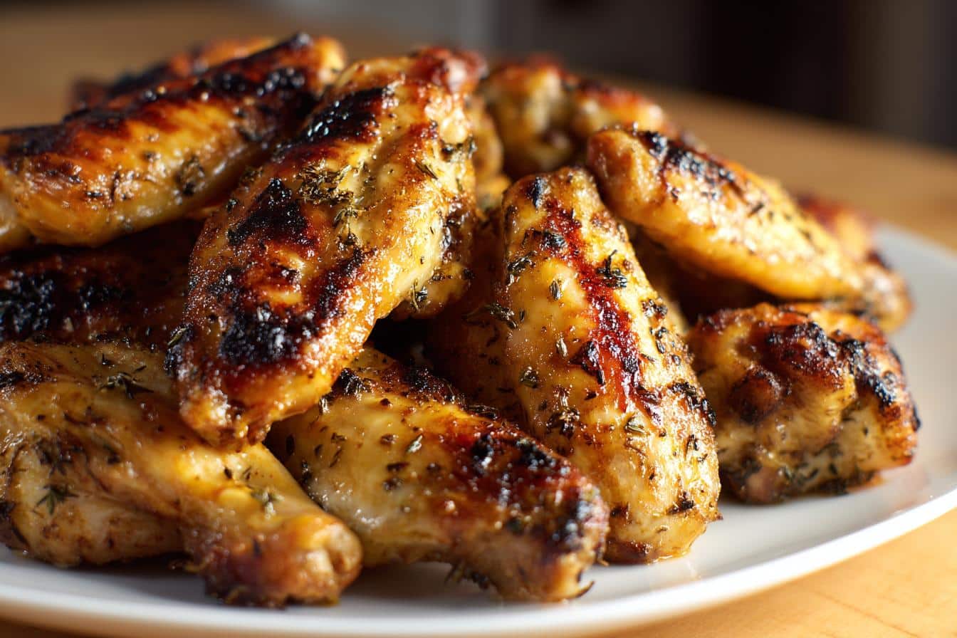 chicken wings on blackstone